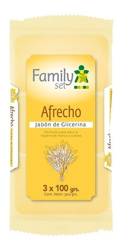 Family Set Jabón Barra Afrecho 100 Grs 3und