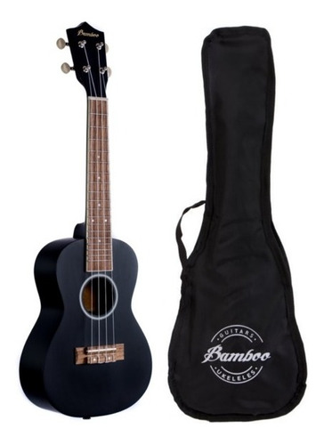 Ukelele Tamaño Concierto C/funda Bamboo Bu-23ln-bk