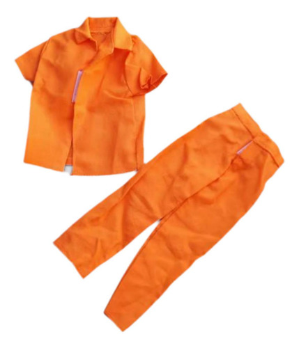 2 Piezas De Uniforme De Prisión Para Hombres A Escala 1/6,