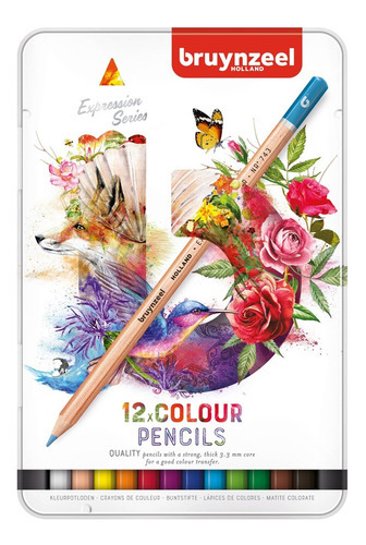 Lápices De Colores Bruynzeel Expression Set 12