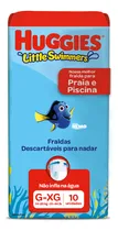 Comprar Fraldas descartáveis infantil Little Swimmers tamanho Gu002FXG com 10 fraldas de 14 a 20kg Huggies