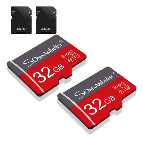 Paquete De 2 Tarjetas De Memoria Somnambulist De 32 Gb Con A