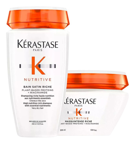 Kit Shampoo Y Mascarilla Kerastase Nutritive Riche 250ml