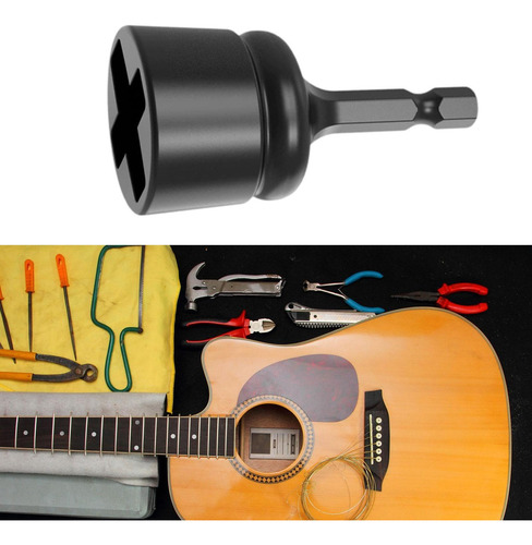 Broca Para Guitarra, Enrollador De Clavijas, Negro