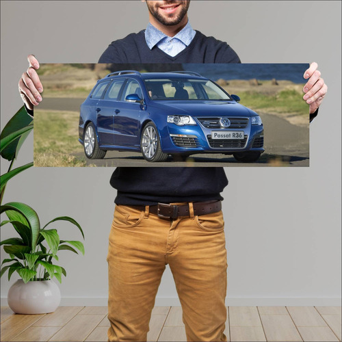 Cuadro 30x80cm Auto 2008 Volkswagen Passat R36 W 388