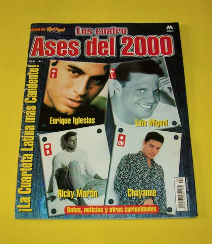 Luis Miguel Chayanne Ricky Martin Enrique Iglesias Que Pegue (Usado)