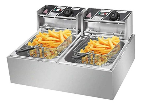 Comft Deep Fryer Commercial Fry Daddy Con Canasta, Encimera