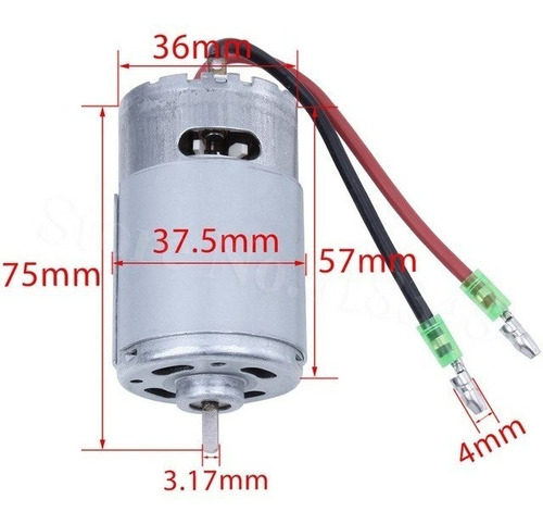 Imagen 2 de 7 de Motor 550 Brushed 1/10 Marca Hsp Redcat Exceed Buggy Monster