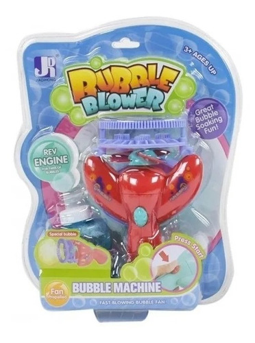 Burbujero A Pilas Bubble Maquina Para Burbujas Bu01 Edu