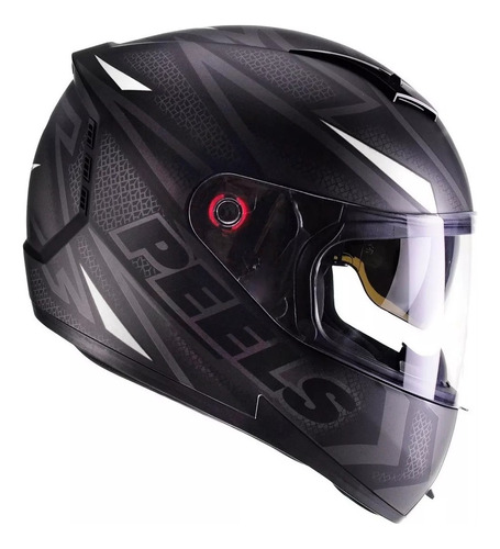 Capacete Peels Icon  Fast C/ Óculos Solar Interno  Preto/brc