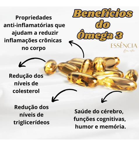 Kit Com 3 Omega 3 Com Vitamina E 1800 Mg Selo Ifos 360 Caps