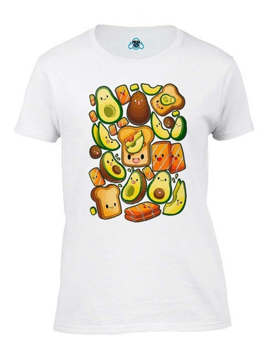 Playera Aguacate Pan Tostado Comida Creativa Regalo Mod.148