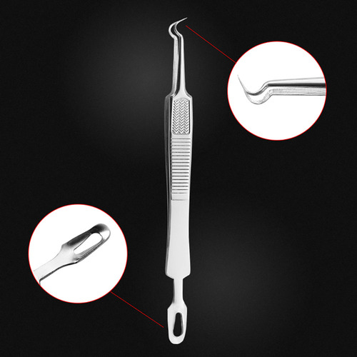 Pinzas Extractoras Faciales Curvadas En T Rem 7432, 1 Unidad
