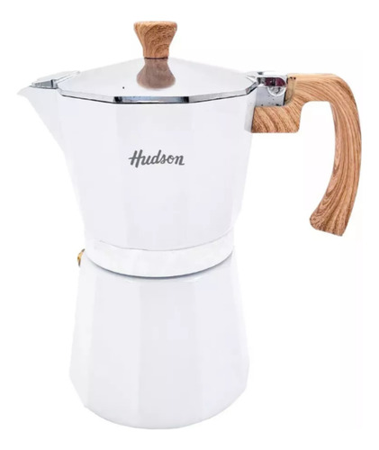 Set Cafetera Italiana 5 Pzs Platos Tazas Cerámica Hudson Fcg Blanco