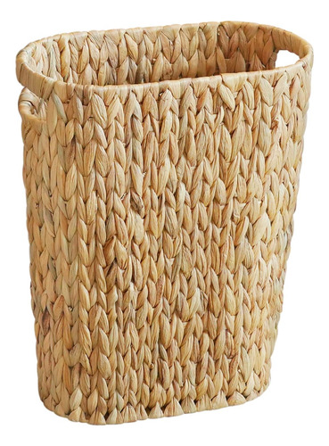 Cubo De Basura De Mimbre Para Baño Y Oficina 19l