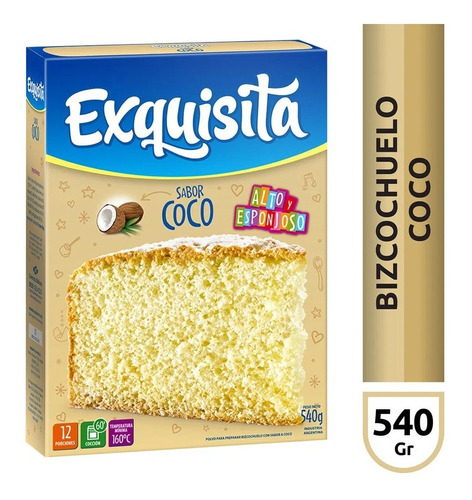 Bizcochuelo De Coco Exquisita Caja X 540 G