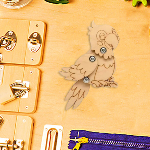 2 Diy Peças De Placa Ocupada Placa Sensorial Pica-pau