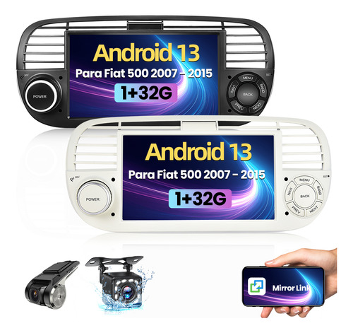 Autostereo Carplay Mirrorlink For Fiat 500 2007-2015