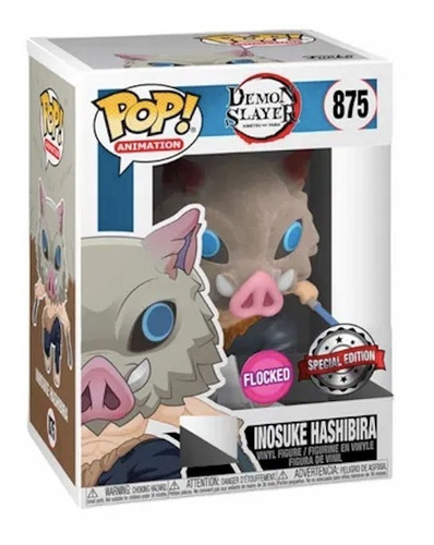 Demon Slayer Inosuke Flocked Funko Original Edicion Limitada