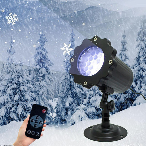 Luces De Proyector De Copo De Nieve Al Aire Libre