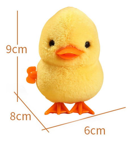 2 Brinquedo De Boneca Mecânica De Pato Saltitante Amarelo