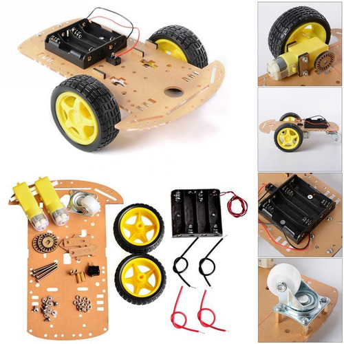 Kit Chassi 2wd Carro Robô
