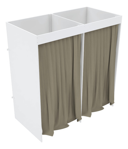 Provador Duplo 160cm Loja Com Fundo 100% Mdf M510.b