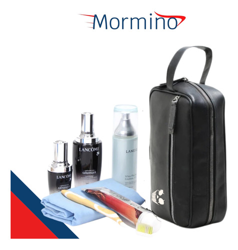 Nécessaire Executiva Masculina Premium Preta Com Estampas