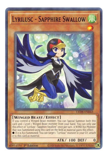 Yugioh! Lyrilusc - Sapphire Swallow