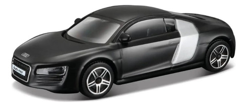 Audi R8 Color Negro Auto Burago Street Fire Metal Febo