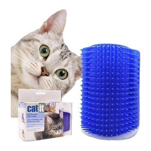 Rascador Esquinero Pared Para Gatos Cepillo Con Catnip Catit