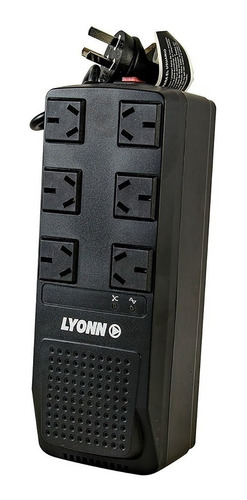 Estabilizador de tensión Lyonn TCA 1200NV 1200VA entrada y salida de 220V CA negro