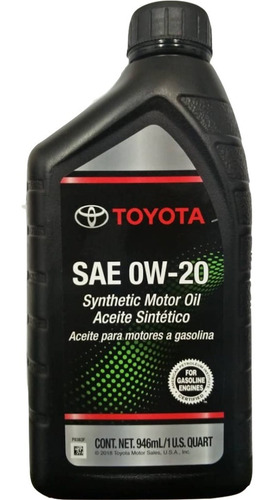 Aceite Toyota Sintetico 0w20 Original Somos Tienda