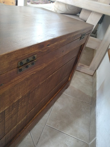 Imagen 6 de 10 de Baúl Rustico De Madera