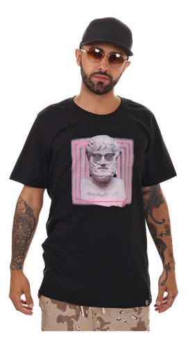 Imagem 1 de 6 de Camiseta Hype Head Preta Synthetic Inc. Street Wear