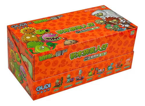 Figuras Plantas Vs Zombies Pack De 8 Figuras Armables Gudi
