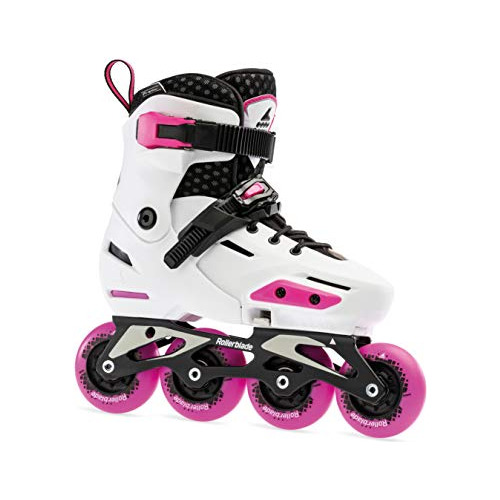 Patines Línea Ajustables Fitness Apex, Blanco/rosa, In...