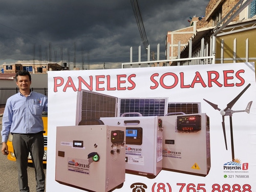 Kit Planta Panel Solar: Bombillos Led Cargador Usb Fuente Tv
