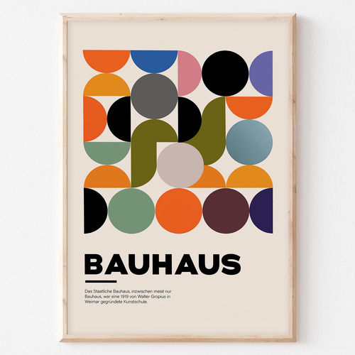 Bauhaus - Lienzo Decorativo Para Pared, Impresiones Modernas