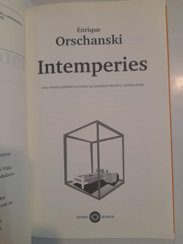 Intemperies - Enrique Orschansky. Recovecos Editor