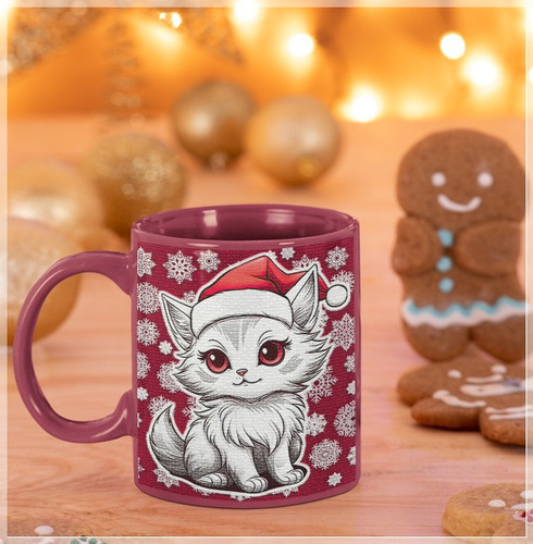 9 Artes Caneca Gatinhos Natal Natalino Em Jpg #1054