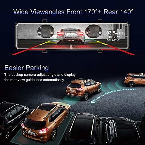 Imagen 6 de 6 de Camara Para Espejo Retrovisor Auto Pantalla Táctil Grabación