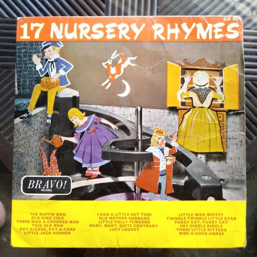 17 Nursery Rhymes (infantil) Disco Simple 1ra Ed Raro 