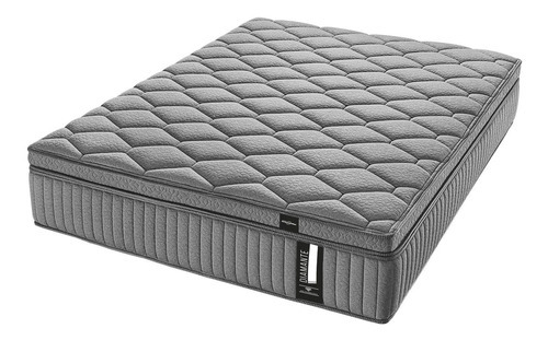 Colchão Casal Molas Ensacadas Americanflex Diamante 138x188x Cor Cinza