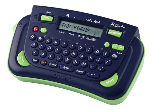 Rotuladora Brother PT-80 azul-marinho/verde