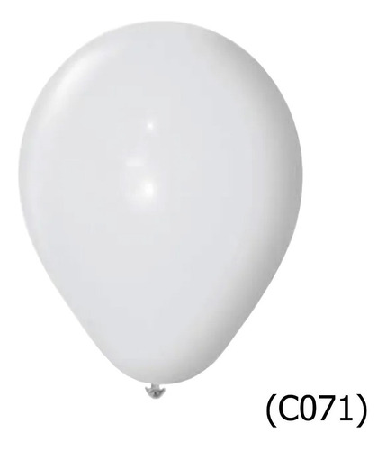 Globos Perlados X 10 Uds. Apto Helio / 12 Pulgadas - Blanco
