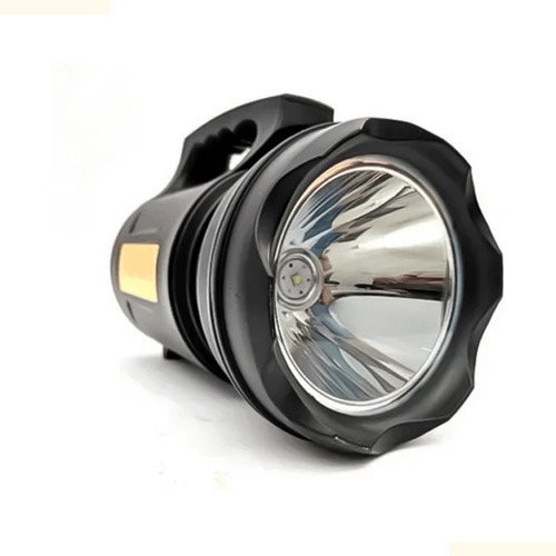 Lanterna Holofote 30w Tocha Pescaria Alcance 80 M Recarregáv Led Preto