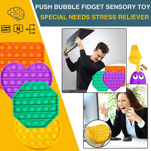 A 4 Juguetes Anti-ansiedad Pop Iit Push Pop Pop Pop Pop Pop