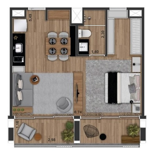 Imagem 22 de 22 de Studio Residencial Para Venda, Jardim Anália Franco, São Paulo - St7042. - St7042-inc