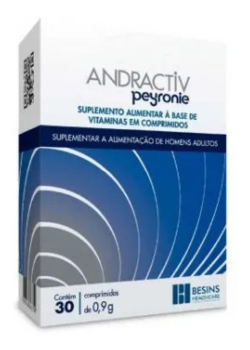 Andractiv Peyronie Suplemento Alimentar Com 30 Comprimidos Sabor Without flavor